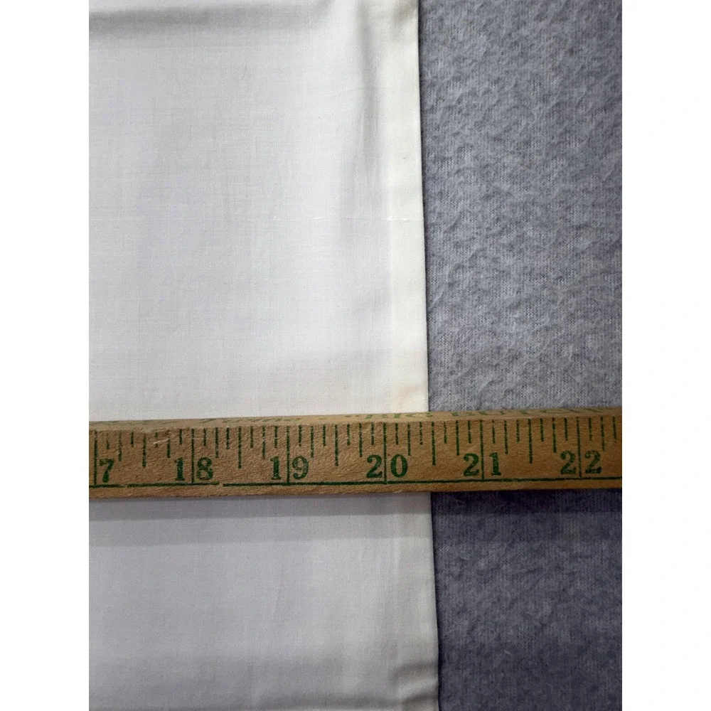 Pacific Percale Pillowcases‎ Set of 2 Mr & Mrs Embroidered Made in USA 42x38.5